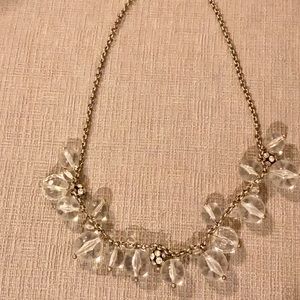 J. Crew Clear Beaded Necklace